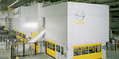 Verlagerung einer Compact-Crossbar-Presse