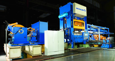 Motor lamination blanking line