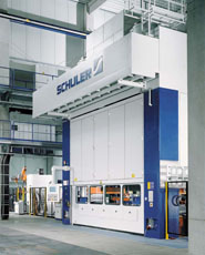1,250-ton transfer press with coil line