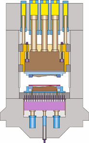 Double-action hydraulic tryout press