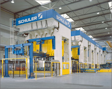 Hydraulic press line